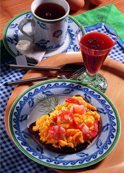 Krabben Frühstück Schöne Haut Diät