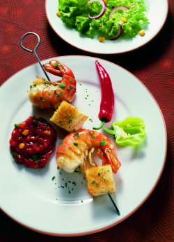 Scampi mit Knoblauch